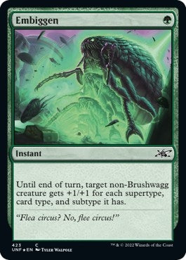 Image for Embiggen (Galaxy Foil) (423) [Unfinity] - Magic: The Gathering