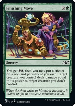 Image for Finishing Move (Galaxy Foil) (425) [Unfinity] - Magic: The Gathering