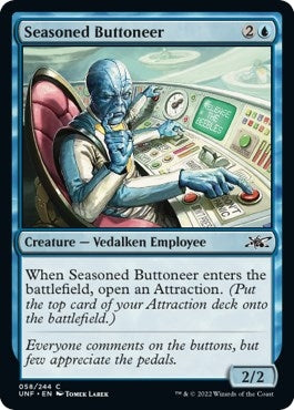 Image for Seasoned Buttoneer (58) [Unfinity] - Magic: The Gathering