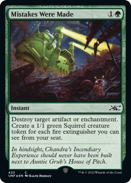 Image for Mistakes Were Made (Galaxy Foil) (433) [Unfinity] - Magic: The Gathering