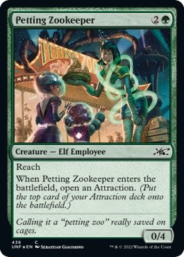 Image for Petting Zookeeper (Galaxy Foil) (436) [Unfinity] - Magic: The Gathering