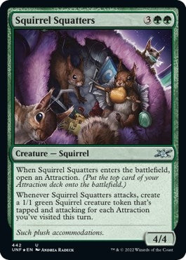 Image for Squirrel Squatters (Galaxy Foil) (442) [Unfinity] - Magic: The Gathering