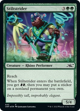 Image for Stiltstrider (Galaxy Foil) (443) [Unfinity] - Magic: The Gathering