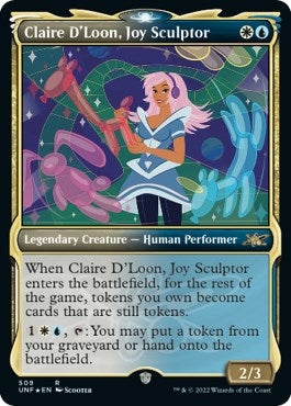 Image for Claire D'Loon, Joy Sculptor (Showcase) (Galaxy Foil) (509) [Unfinity] - Magic: The Gathering