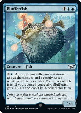 Image for Blufferfish (Galaxy Foil) (325) [Unfinity] - Magic: The Gathering