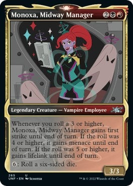 Image for Monoxa, Midway Manager (Showcase) (265) [Unfinity] - Magic: The Gathering
