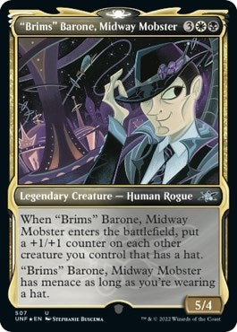 Image for "Brims" Barone, Midway Mobster (Showcase) (Galaxy Foil) (507) [Unfinity] - Magic: The Gathering