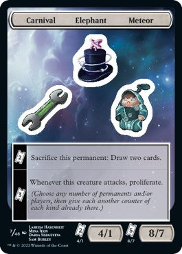 Image for Carnival Elephant Meteor (7) [Unfinity] - Magic: The Gathering