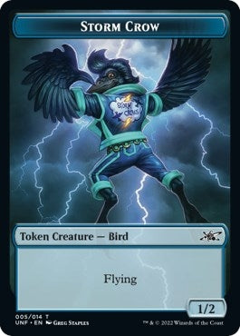 Image for Storm Crow Token (5) [Unfinity] - Magic: The Gathering