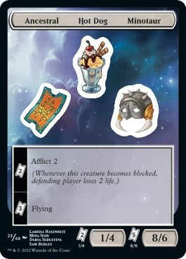 Image for Ancestral Hot Dog Minotaur (23) [Unfinity] - Magic: The Gathering