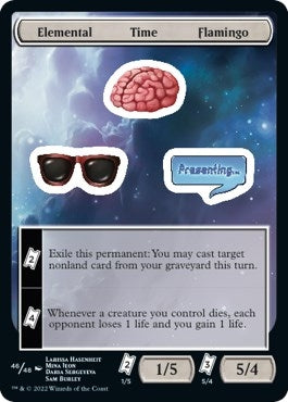 Image for Elemental Time Flamingo (46) [Unfinity] - Magic: The Gathering