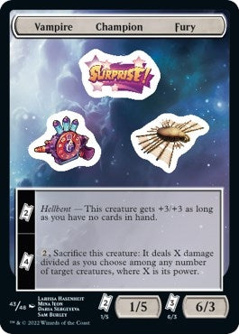 Image for Vampire Champion Fury (43) [Unfinity] - Magic: The Gathering