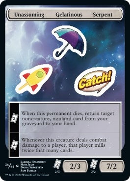 Image for Unassuming Gelatinous Serpent (36) [Unfinity] - Magic: The Gathering