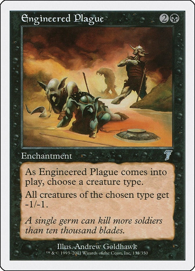Image for Engineered Plague (133) [7th Edition] - Magic: The Gathering