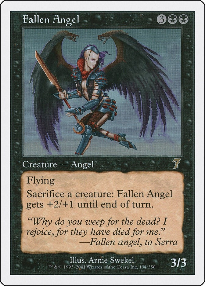 Image for Fallen Angel (134) [7th Edition] - Magic: The Gathering