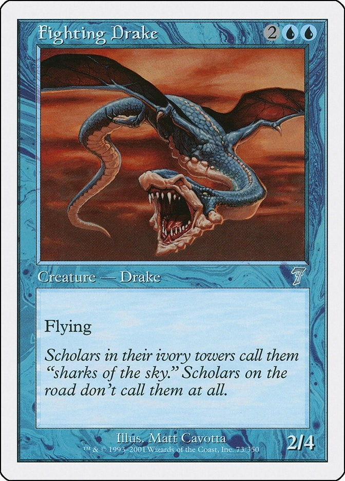 Image for Fighting Drake (73) [7th Edition] - Magic: The Gathering