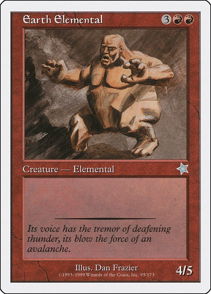 Image for Earth Elemental (95) [Starter 1999] - Magic: The Gathering