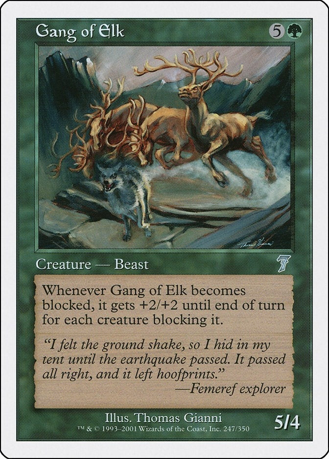 Image for Gang of Elk (247) [7th Edition] - Magic: The Gathering