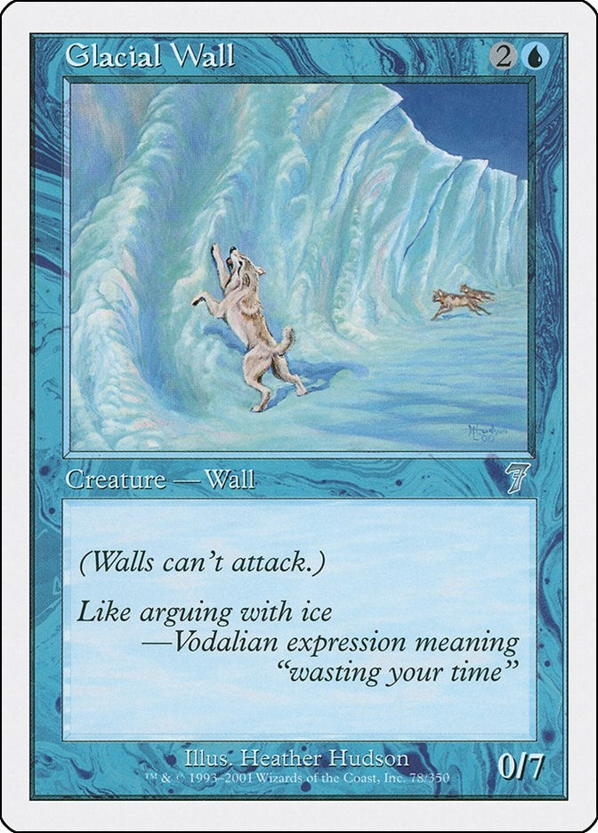 Image for Glacial Wall (78) [7th Edition] - Magic: The Gathering