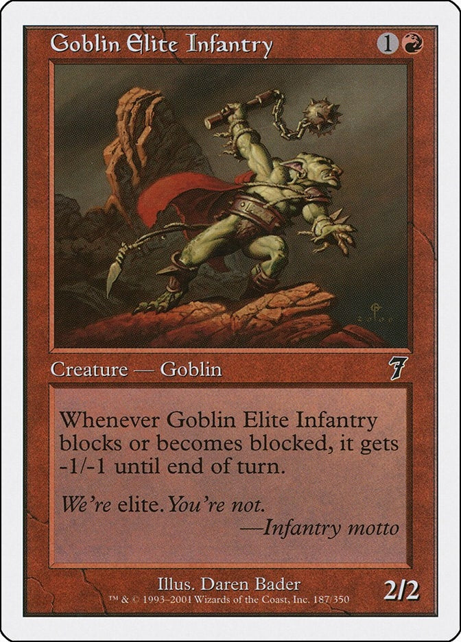 Image for Goblin Elite Infantry (187) [7th Edition] - Magic: The Gathering