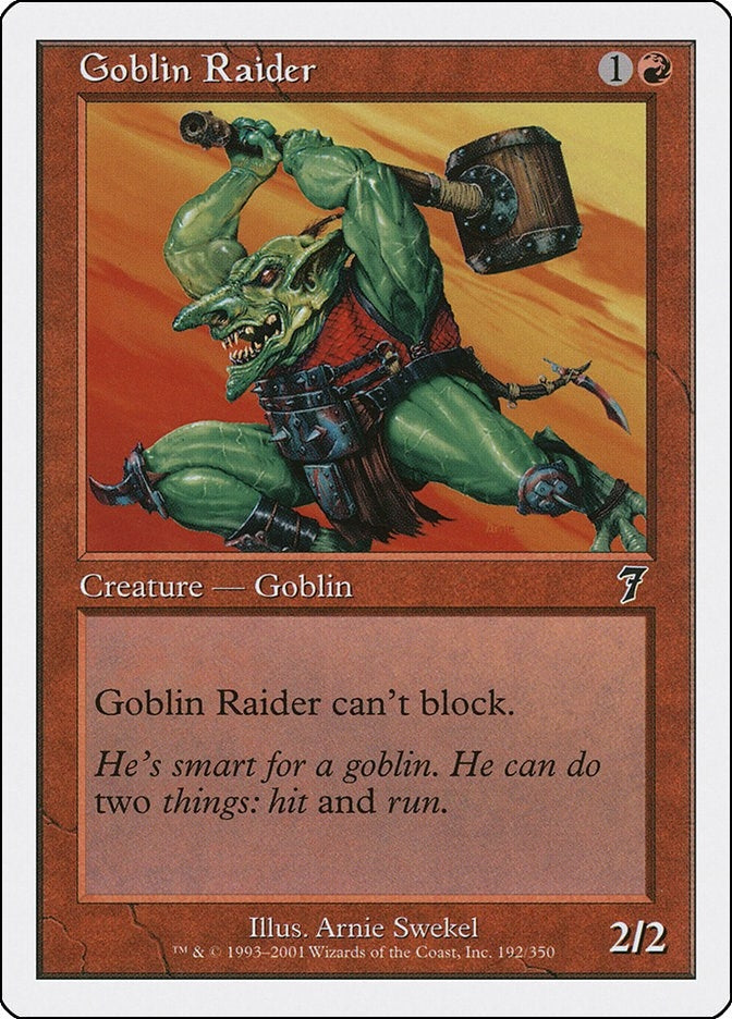 Image for Goblin Raider (192) [7th Edition] - Magic: The Gathering