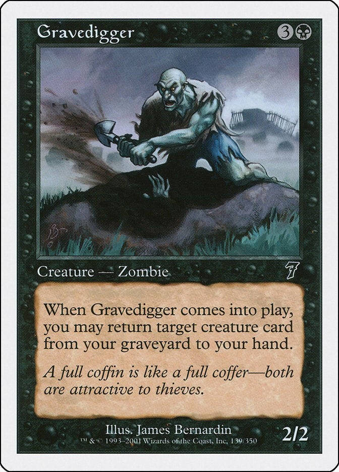 Image for Gravedigger (139) [7th Edition] - Magic: The Gathering