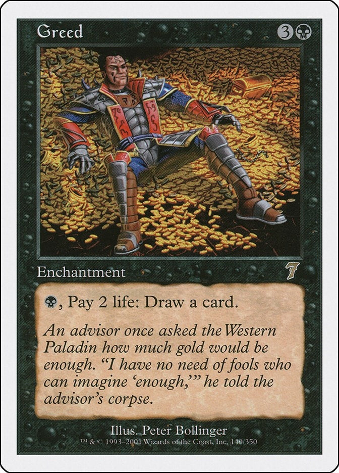 Image for Greed (140) [7th Edition] - Magic: The Gathering