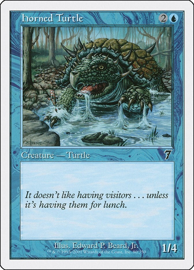 Image for Horned Turtle (80) [7th Edition] - Magic: The Gathering