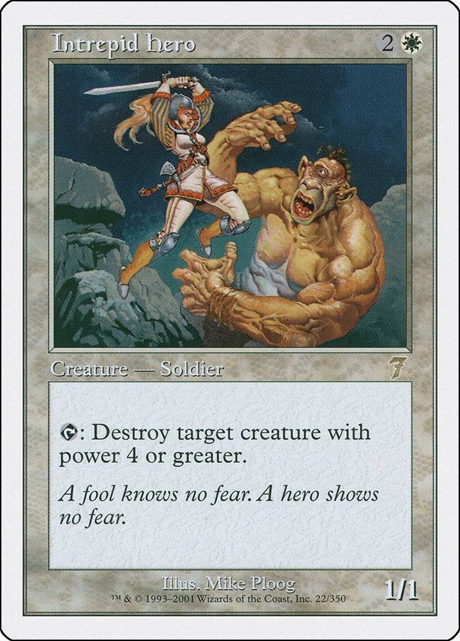 Image for Intrepid Hero (22) [7th Edition] - Magic: The Gathering