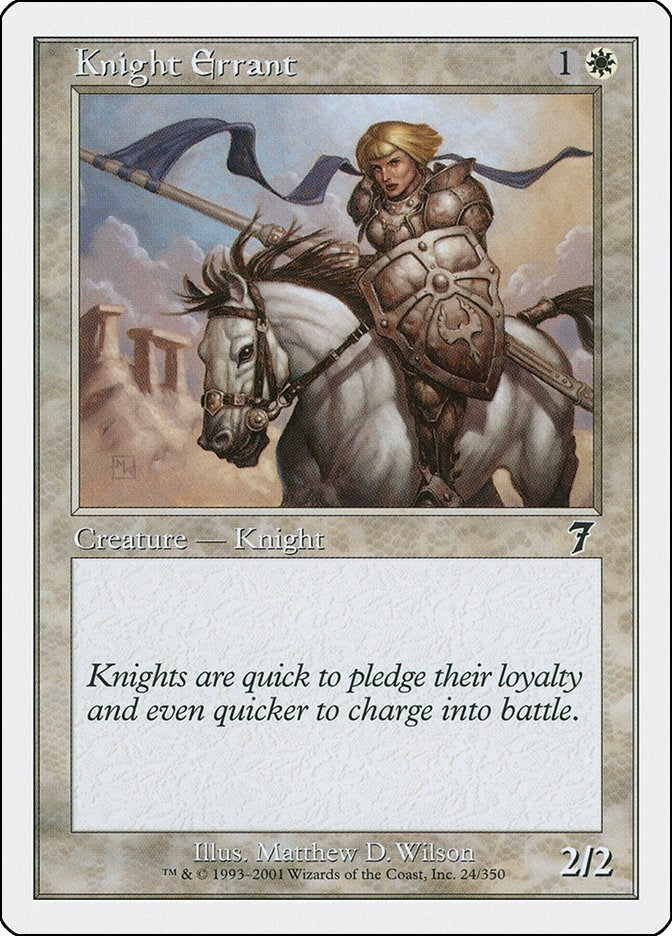 Image for Knight Errant (24) [7th Edition] - Magic: The Gathering
