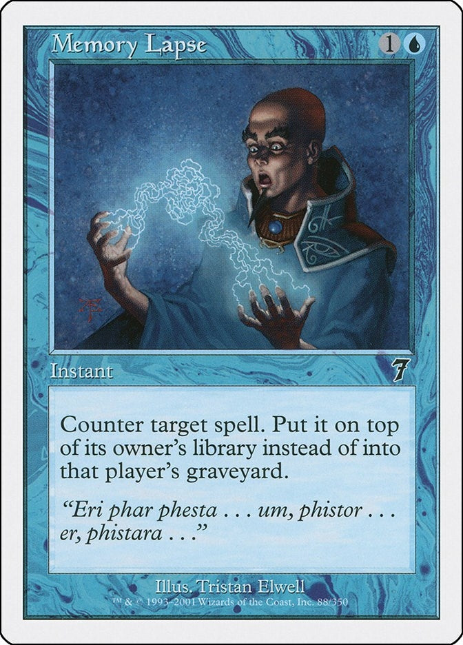 Image for Memory Lapse (88) [7th Edition] - Magic: The Gathering