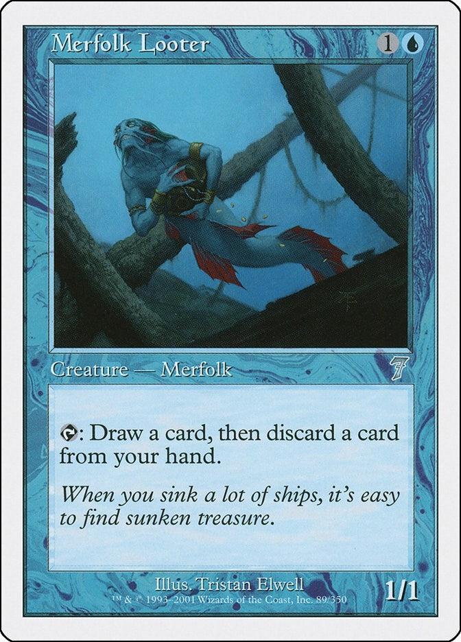 Image for Merfolk Looter (89) [7th Edition] - Magic: The Gathering