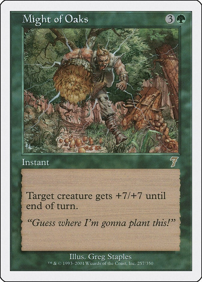 Image for Might of Oaks (257) [7th Edition] - Magic: The Gathering