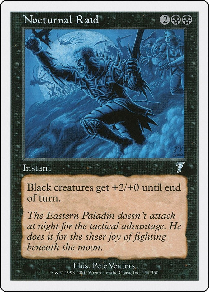 Image for Nocturnal Raid (151) [7th Edition] - Magic: The Gathering