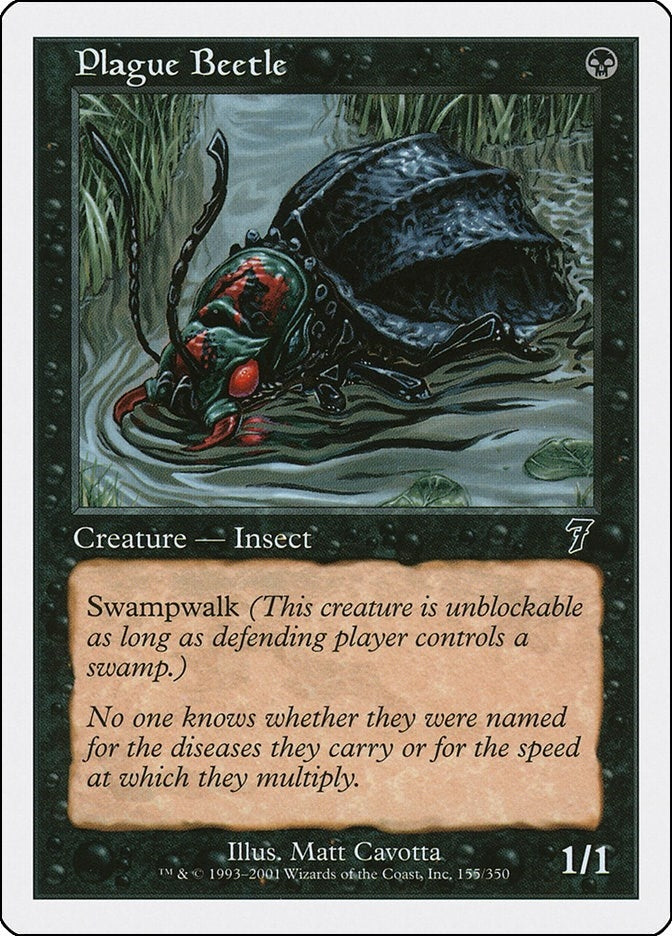 Image for Plague Beetle (155) [7th Edition] - Magic: The Gathering