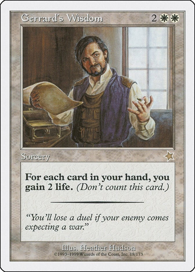 Image for Gerrard's Wisdom (18) [Starter 1999] - Magic: The Gathering