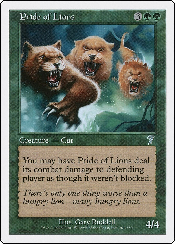 Image for Pride of Lions (261) [7th Edition] - Magic: The Gathering