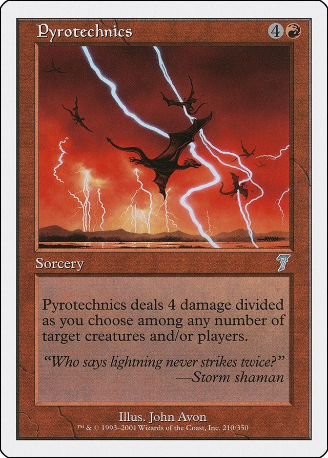 Image for Pyrotechnics (210) [7th Edition] - Magic: The Gathering