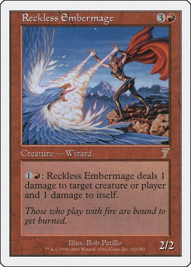Image for Reckless Embermage (212) [7th Edition] - Magic: The Gathering