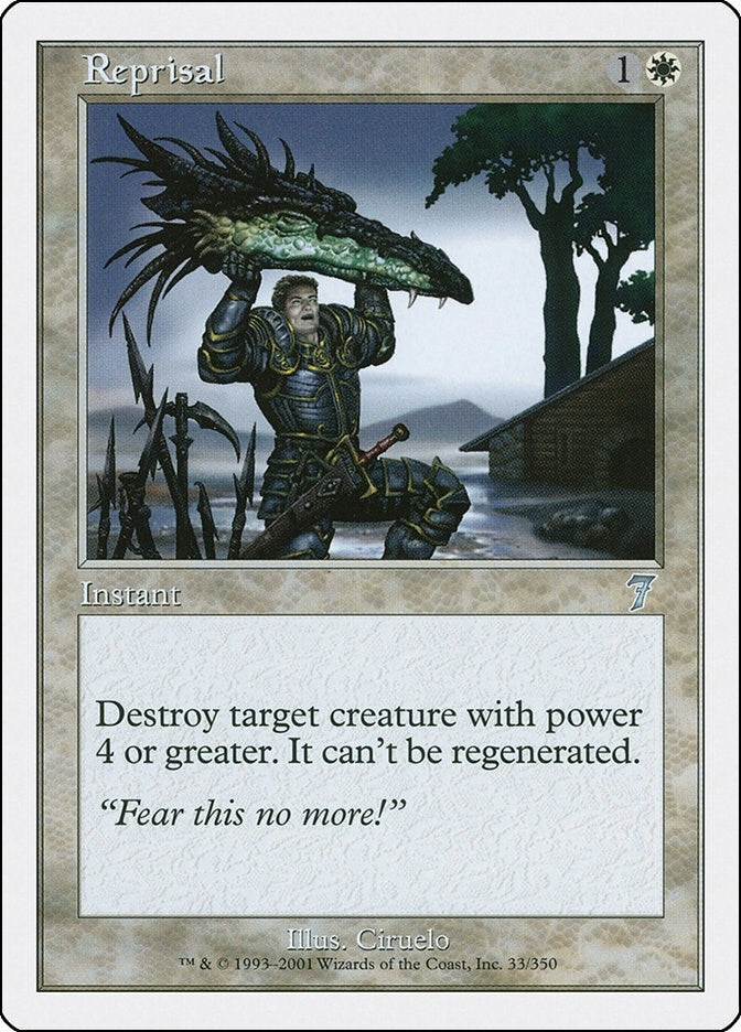 Image for Reprisal (33) [7th Edition] - Magic: The Gathering