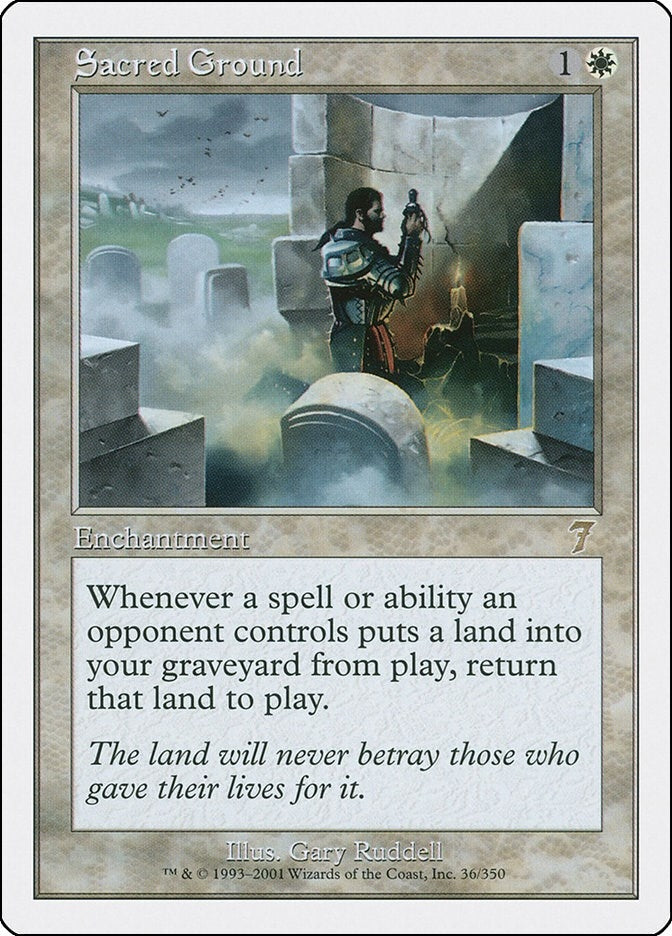 Image for Sacred Ground (36) [7th Edition] - Magic: The Gathering