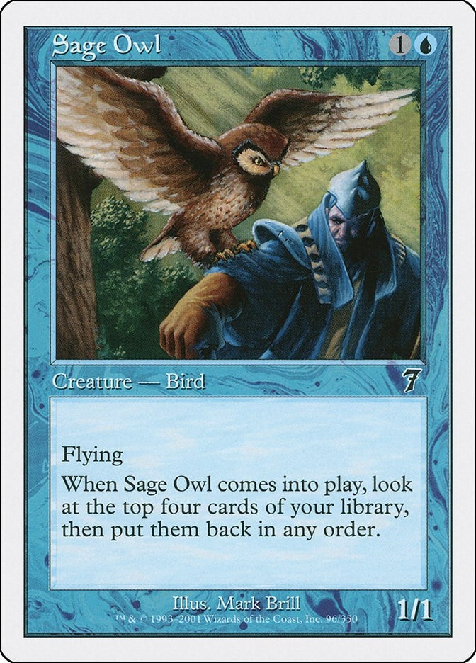 Image for Sage Owl (96) [7th Edition] - Magic: The Gathering