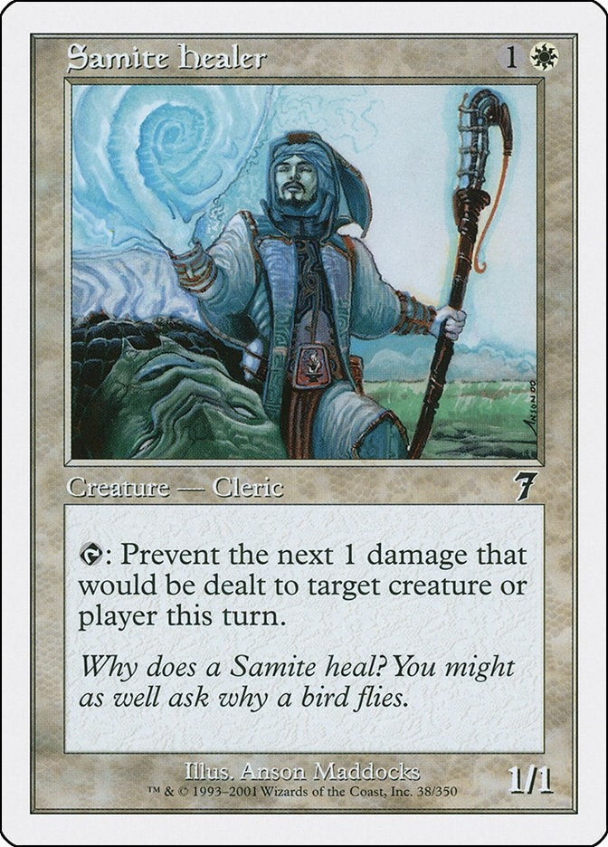 Image for Samite Healer (38) [7th Edition] - Magic: The Gathering