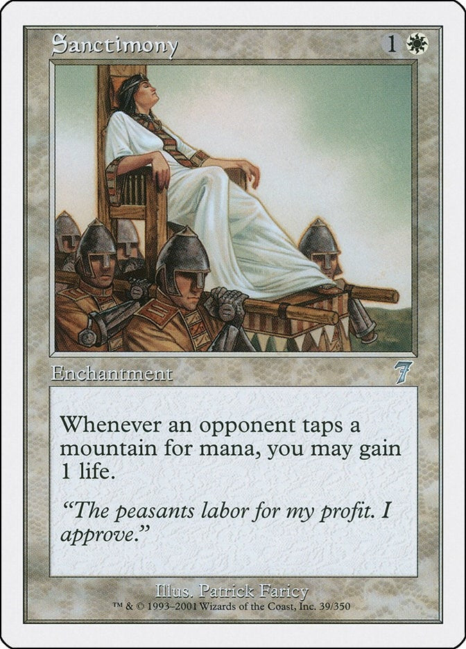 Image for Sanctimony (39) [7th Edition] - Magic: The Gathering