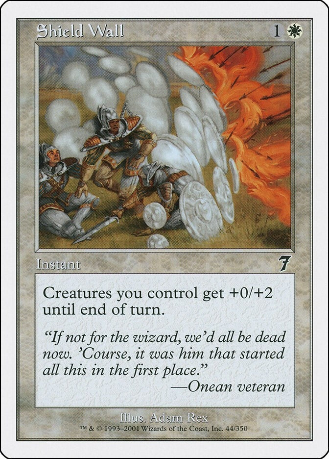 Image for Shield Wall (44) [7th Edition] - Magic: The Gathering