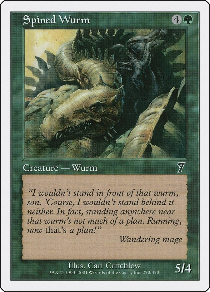 Image for Spined Wurm (270) [7th Edition] - Magic: The Gathering