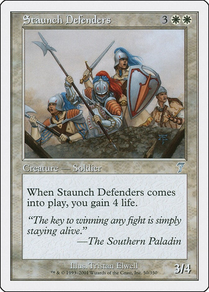 Image for Staunch Defenders (50) [7th Edition] - Magic: The Gathering