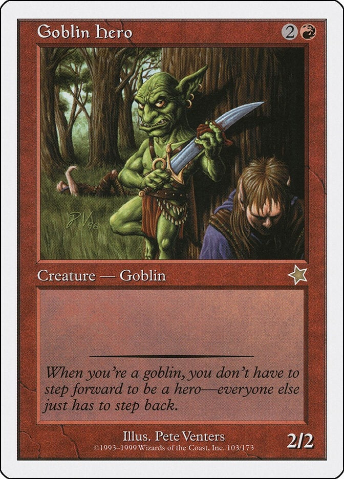 Image for Goblin Hero (103) [Starter 1999] - Magic: The Gathering