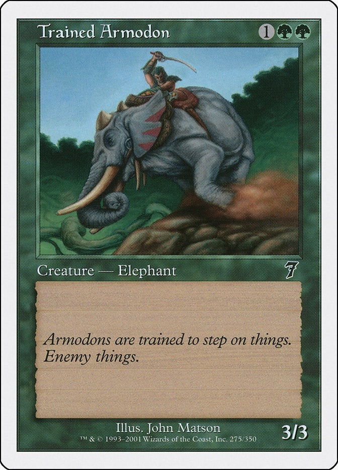 Image for Trained Armodon (275) [7th Edition] - Magic: The Gathering