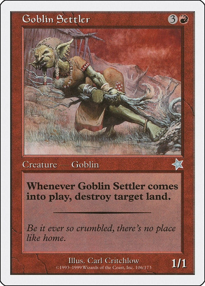 Image for Goblin Settler (106) [Starter 1999] - Magic: The Gathering